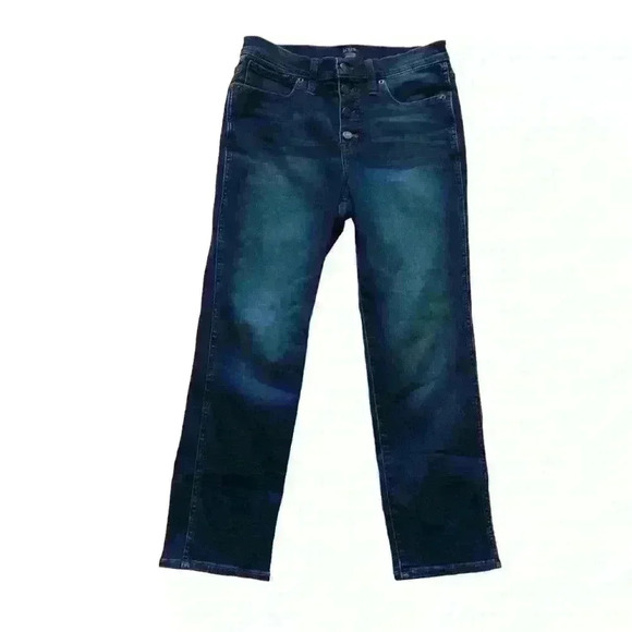 J. Crew Factory Vintage straight jean with button fly in stormy ink Size 28 - Picture 2 of 9